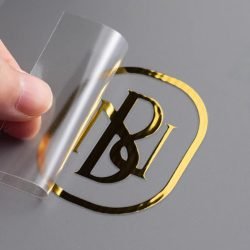 Customized Transparent Logo Transfer Stickers