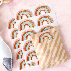 Rainbow Label Stickers Pack 100