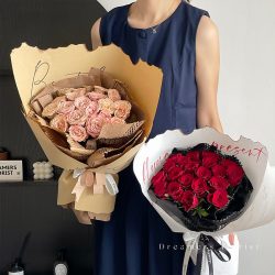 Floral Paper with Burned Edge Pack 15 (50x58cm)