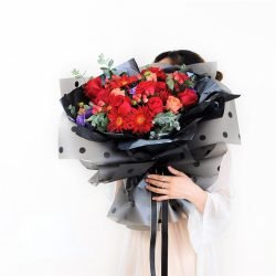 20pcs Polka Dots Cellophane Paper for Flower Wrapping