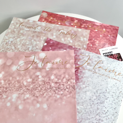 Bling Print Flowers Wrapping Paper Pack 10 (38x53cm)