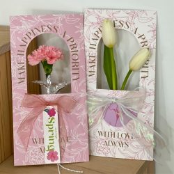 Single Flower Wrapping Paper for Women's Day Pack 12