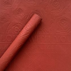 20pcs Valentine's Day Embossed Rose Bouquet Paper (38x53cm)
