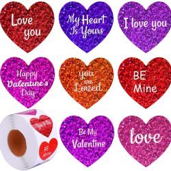 500pcs Valentine's Day Decorative Heart Stickers