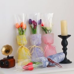 Floral Cellophane Wrap Paper for Bouquets Pack 40 (30x45cm)