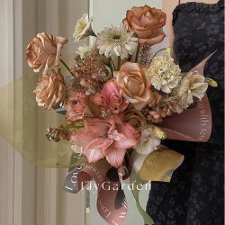 Set of 10 Abstract Art Vintage Floral Wrapping Paper