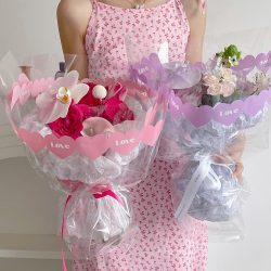 LOVE Cellophane Wrap for Valentine's Day Pack 20 (58x58cm)