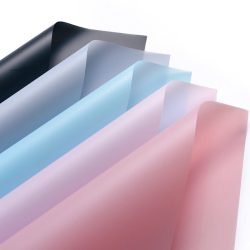 40 Pcs Translucent Matte Plastic Wrapping Paper for Bouquets
